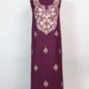 Nazakat 2pc Spun Purple Suit with Aari Embroidery