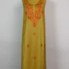 Khubsurat 2pc Mustard Suit in Spun with Aari Embroidery