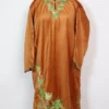 Kashmiri Aari Work Brown Pheran in Velvet
