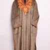Pakeez Grey Pheran in Velvet - Aari Embroidery