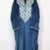 Zaheen Royal Blue in Pheran Velvet - Aari Work