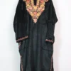 Naveen Black Pheran in Velvet - Aari Embroidery