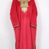 Lajawab Aari Embroidery Pink Pheran in Makhmal