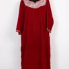 Maroon Velvet Tilla Work Noorain Pheran