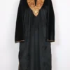 Black Mahjabeen Velvet Pheran with Aari Work