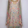 Kashmiri Cream Kalamkari Suit Material With Dupatta