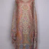 Cream Kashmiri Kalamkari Suit Material With Dupatta