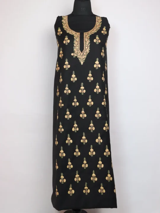 Black Booti Hand Aari Embroidery Yasira 2pc Suit in Spun
