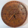Premium Walnut Wood Wall Clock – Handcrafted Kashmiri Piece| 12Inch
