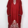 Maroon Pheran in Cashmilon Wool with Aari Work Rekhta