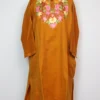Aari Embroidery Mustard Pheran Rekhta-e-Rooh in Cashmilon Wool