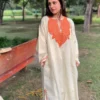 Arshi Cream Cashmilon Aari Embroidered Pheran