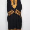Zaira Cashmilon Wool Black Pheran with Aari Embroidery