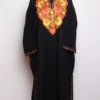 Black Cashmilon Pheran with Jashn-e-Rekhta Aari Embroidery