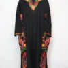 Black Cashmilon Rang-e-Rekhta Woolen Pheran with Aari Embroidery