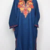 Royal Blue Cashmilon Wool Pheran with Jashn-e-Rekhta Aari Embroidery