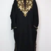 Black Dastan-e-Rekhta Cashmilon Wool Pheran with Aari Embroidery