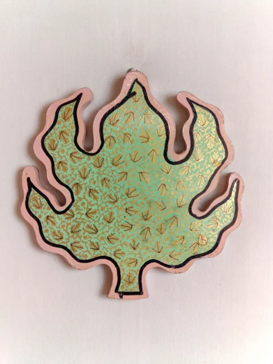 Paper Machie Kashmiri Hand-made Chinar Leaf