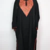 Black Raffal Wool Pheran with Zari Aari Work Jannat