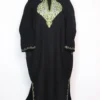 Black Cashmilon Wool Inayah Pheran with Aari Embroidery