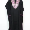 Black Cashmilon Wool Pheran with Aari Embroidery Laleh