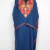 Cashmilon Wool Royal Blue Pheran Sanobar with Aari Embroidery