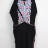 Cashmilon Wool Black Pheran Zuha with Aari Sleeve Point Embroidery