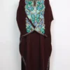Wine Cashmilon Wool Pheran with Aari Sleeve Point Work Nihayat