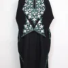 Black Cashmilon Wool Pheran with Aari Sleeve Point Work Iram