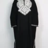 Aari Embroidery Black Pheran in Cashmilon Wool Duha
