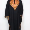 Black Aari Work Nisah Pheran in Cashmilon Wool