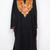 Black Aari Work Pheran in Cashmilon Wool Mahjabeen