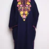 Dark Blue Cashmilon Wool Pheran with Aari  Embroidery Ifrah