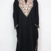 Cashmilon Wool Pheran Black with Aari Work Ayat