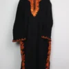 Laibah Cashmilon Wool Black Pheran with Aari Embroidery