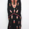 Pheran in Black Cashmilon Wool With Booti Aari Work Hawa