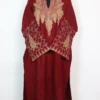 Maroon Cashmilon Wool Pheran with Fariha Sozni Embroidery