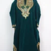Nazakat Kashmiri Velvet Sea Green Pheran with Dabka Embroidery