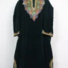 Shifat Kashmiri Velvet Black Pheran with Dabka Embroidery