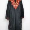 Kashmiri Pakeeza Aari Work Loose Black Pheran in Velvet