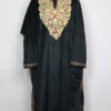 Kashmiri Nayab Aari Work Black Loose Pheran in Velvet