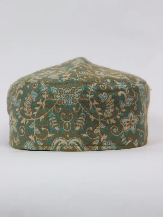 Shazad Sea Green Kashmiri Kani Cap