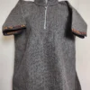 Rauf Kashmiri Dark Grey Lakeer Kids Pheran in Tweed Wool for Kids (1-2 years)