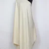 Kashmiri Off-white Women Shawl in Plain Pure Pashmina