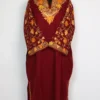 Pheran Kashmiri Shifa Cashmilon Wool  Sleeve Jaal Aari Work