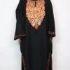 Black Woolen Cashmilon Pheran Azra with Aari Embroidery