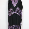 Pheran dress Black Raffal Wool Heavy Daman and Sleeve Aari Work Amara