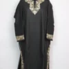 Jamila Aari Work Dark Grey Kashmiri Loose heran in Tweed