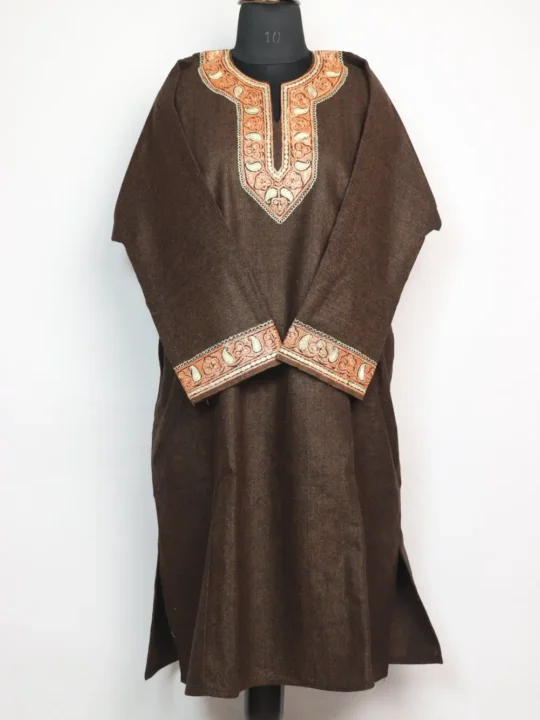 Botte Tilla Afarwat Wine Kashmiri Pheran in Tweed