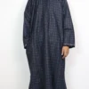 Kashmiri Navy Blue Pheran in Tweed Wool Kamal